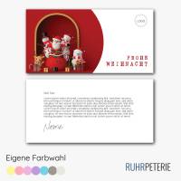 Weihnachtskarte DIN Lang | für Firmen Unternehmen Kunden | Geschäftliche Weihnachtsgrüße | eigene Farbe Foto Bild 1