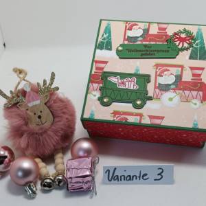 Weihnachten Geschenk Verpackung Gutschein Box  Schachtel Box Geschenk Bild 5
