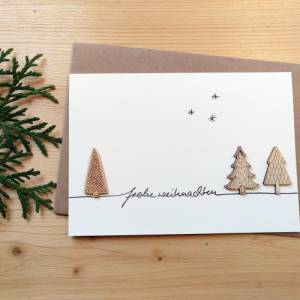 Weihnachtskarte "Sternenwald" Bild 3