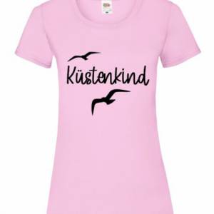 T-Shirt Damen- Shirt Damen mit einzigartigen Prints aus Baumwolle ,,Küstenkind'' Bild 3