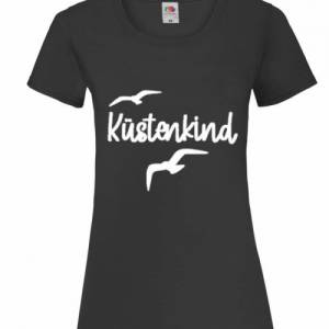 T-Shirt Damen- Shirt Damen mit einzigartigen Prints aus Baumwolle ,,Küstenkind'' Bild 4