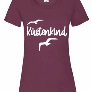 T-Shirt Damen- Shirt Damen mit einzigartigen Prints aus Baumwolle ,,Küstenkind'' Bild 5