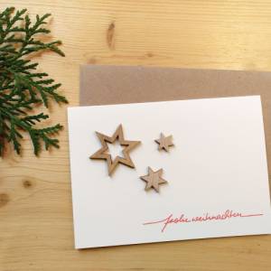 Weihnachtskarte "Sternenzauber" Bild 1