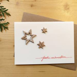 Weihnachtskarte "Sternenzauber" Bild 2