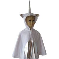 einhorn halloween fasching kostüm cape poncho für kleinkinder fellimitat Bild 1