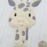 Giraffe Giraffen Applikation Patch zum Annähen Aufbügeln für Schultüte & co. Teilweise individualisierbar Aufnäher Bild 2