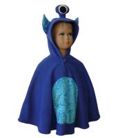 alien blau halloween fasching kostüm cape poncho für kleinkinder Bild 1