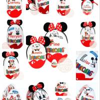 Personalisiertes XXL Überraschungsei Minnie oder Mickey Mouse Üei Geschenk Bild 2