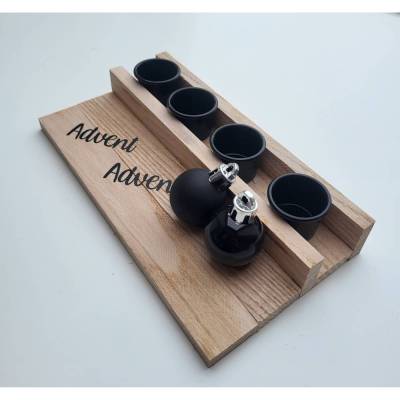 Adventsgesteck*Advent Advent*Holzgestell*