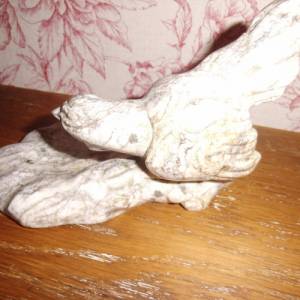 Marmorschale Visitenkartenschale Seifenschale Antik Shabby French Marmorfigur Marmorskulptur Rebhuhn Vogel Bild 3