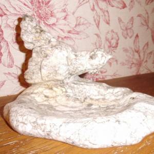 Marmorschale Visitenkartenschale Seifenschale Antik Shabby French Marmorfigur Marmorskulptur Rebhuhn Vogel Bild 7