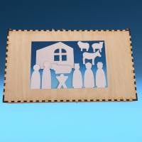 11-teilige Krippe zur Advents -und Weihnachtszeit, gegossen aus Keraflott, verpackt in einer Holzbox Bild 6