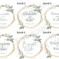 Gästebuch Notizbuch nachhaltig Green Wedding personalisierbar Design "Bernadette" Bild 4