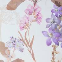 ♕ weißer Jersey mit pastelligen Wiesenblumen Blüten Blätter 50 x 150 cm Nähen Stoff ♕ Bild 5