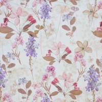 ♕ weißer Jersey mit pastelligen Wiesenblumen Blüten Blätter 50 x 150 cm Nähen Stoff ♕ Bild 7