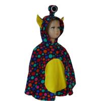 alien mit punkten halloween fasching kostüm cape poncho für kleinkinder Bild 1