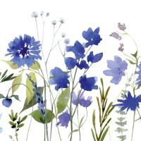 ECO Bordüre: Blaue Kornblumen - 20 cm Höhe Bild 5