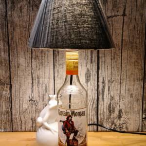 Captain Morgan Flaschenlampe, Bottle Lamp 0,7 l - Handmade UNIKAT Upcycling Bild 3