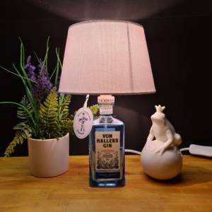 VON HALLERS Gin Flaschenlampe, Bottle Lamp 0,5 L- Handmade UNIKAT Upcycling Bild 2
