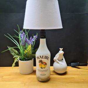 Malibu Likör 0,7 l - Flaschenlampe - Handmade UNIKAT Bild 6