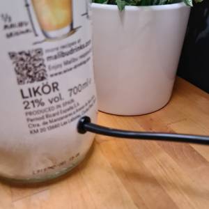 Malibu Likör 0,7 l - Flaschenlampe - Handmade UNIKAT Bild 7