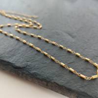 Zierliche Gold filled Halskette, Kette längenverstellbar, Modetrüffel Halskette für Frauen Bild 2