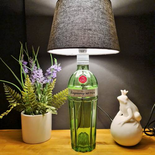 Tanqueray Nr.10 - Flaschenlampe, Bottle Lamp - Handmade UNIKAT Upcycling