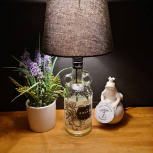 KRAKEN Rum Flaschenlampe, Bottle Lamp 0,7 l - Handmade UNIKAT Upcycling Bild 1