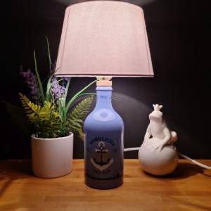 NORDLICHT GIN 0,70 L Flaschenlampe, Bottle Lamp - Handmade UNIKAT Upcycling Bild 2