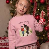 Kinder Pullover Geschenk für Pferdemenschen, Pfedeliebhaber Bild 2