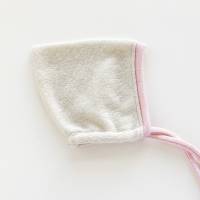 Frühchenmütze aus 100% Kaschmir weiß+rosa Upcycling Babymütze KU Bild 4