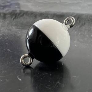 Magnet Verschluss, kugelförmig, schwarz-weiß, verschiedene Größen Bild 2