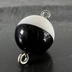 Magnet Verschluss, kugelförmig, schwarz-weiß, verschiedene Größen Bild 3