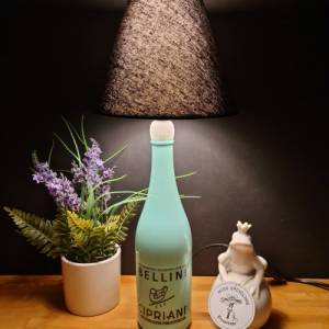 Bellini Cipriani 0,7 l - Bottlelamp Flaschenlampe UNIKAT Handmade Bild 2