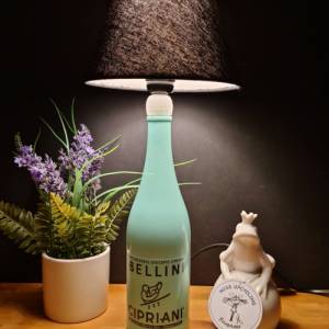 Bellini Cipriani 0,7 l - Bottlelamp Flaschenlampe UNIKAT Handmade Bild 3