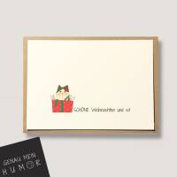 lustige Karte zu Weihnachten, lustige Weihnachtskarte Frohe Weihnachten und so! Bild 1