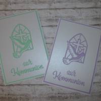 Karte zur Kommunion, Konfirmation, Taufe  --  auch als Einladungskarte | Handmade Bild 1
