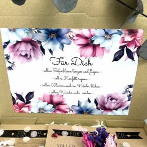 Personalisiertes Geschenk mit Trockenblumen für Frauen, Geburtstagsgeschenk für Schwester und Freundin Bild 6