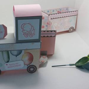 Geschenk Baby Girl Geburt Verpackung Zug Baby Bayparty Geschenkbox Geschenkschachtel Bild 3
