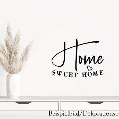 Wandtattoo I Home sweet Home I Geschenk. I Wohnung I Haus I Einzug I Familie I Umzug I Hochzeit I Aufkleber 