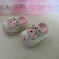 Resin Baby Schuhe  Taufe in Rosa oder Blau , 32 mm zum Basteln - Entwerfe dein Geschenk selbst Bild 1