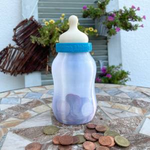 Babyflasche Spardose, personalisiert - über 50 Farben Bild 3