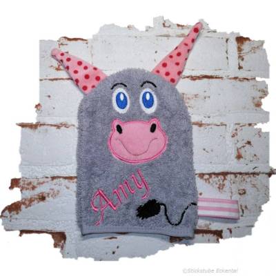 Waschlappen mit Name Amy Waschhandschuhe