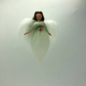 kleiner mintgrüner Engel, gefilzter Schutzengel Bild 1