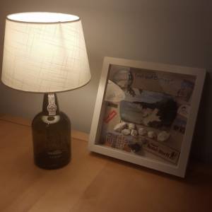 Porto Fogo Tawny 0,75l Bottle Lamp - Flaschenlampe - Handmade UNIKAT Bild 2