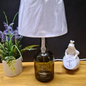 Porto Fogo Tawny 0,75l Bottle Lamp - Flaschenlampe - Handmade UNIKAT Bild 6