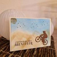 Fahrrad / Geburtstag / Geburtstagskarte / Radfahren / Berge / Sterne / Abenteuer / Glück Bild 3