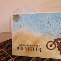 Fahrrad / Geburtstag / Geburtstagskarte / Radfahren / Berge / Sterne / Abenteuer / Glück Bild 4