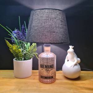 NIEMAND Gin 0,5l  Flaschenlampe, Bottle Lamp - Handmade UNIKAT Upcycling Bild 2