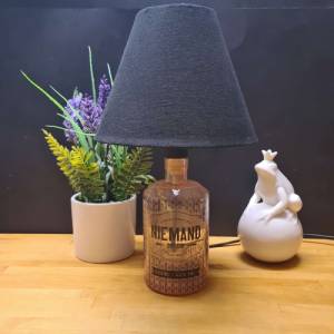 NIEMAND Gin 0,5l  Flaschenlampe, Bottle Lamp - Handmade UNIKAT Upcycling Bild 6